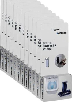 Geberit DuoFresh Sticks - 96 Stuks - Voordeelverpakking - Toilet/WC Blokjes Inbouwreservoir -HG Schoonmaak Verkoop 850x1200
