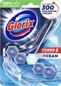 Glorix Power 5 Toiletblokken - Ocean - 9 Stuks - Halfjaarbox - Voordeelverpakking -HG Schoonmaak Verkoop 861x1200 2