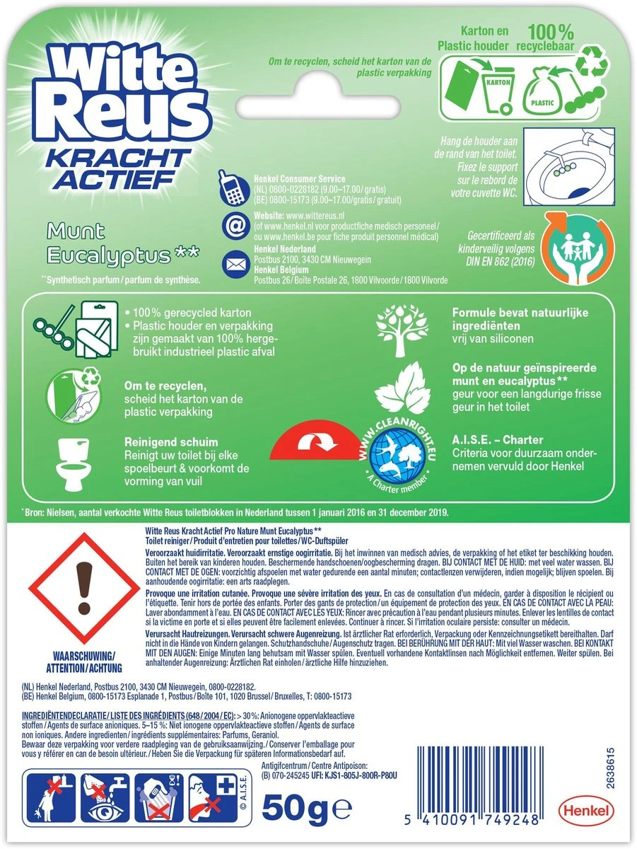 Witte Reus Pro Nature Munt Eucalyptus - 10 Stuks 7 Witte Reus Pro Nature Munt Eucalyptus - 10 Stuks - Afbeelding 7