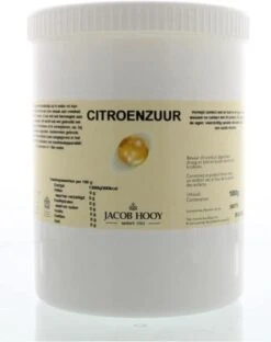 Jacob Hooy Citroenzuur Meelkristal 1 Kg -HG Schoonmaak Verkoop 949x1200