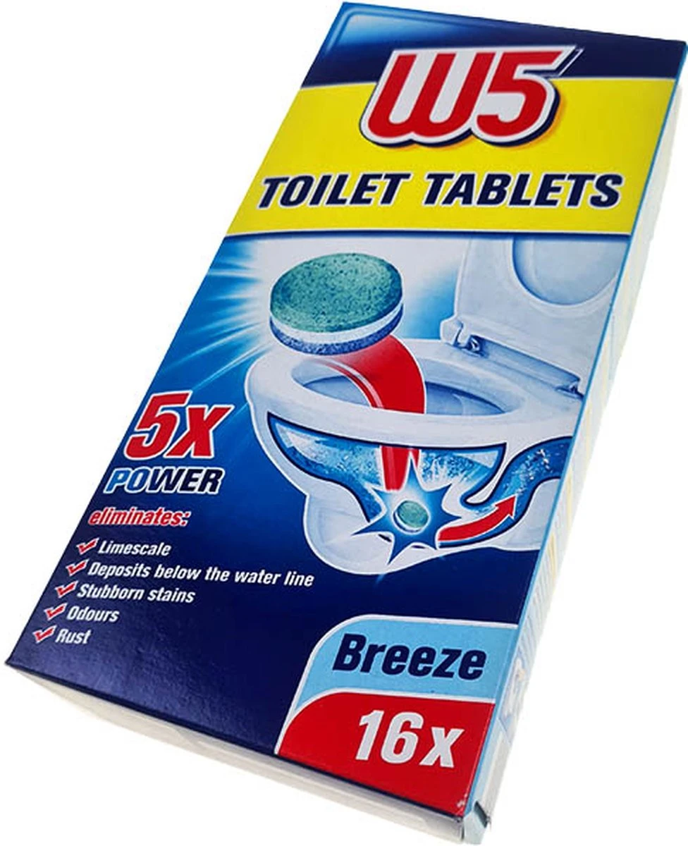 2x WC Tabs - Krachtig Actief, 3-in-1 Toilet Cleaning Tabs 100% Reiniging 1 2x WC Tabs - Krachtig Actief, 3-in-1 Toilet Cleaning Tabs 100% Reiniging